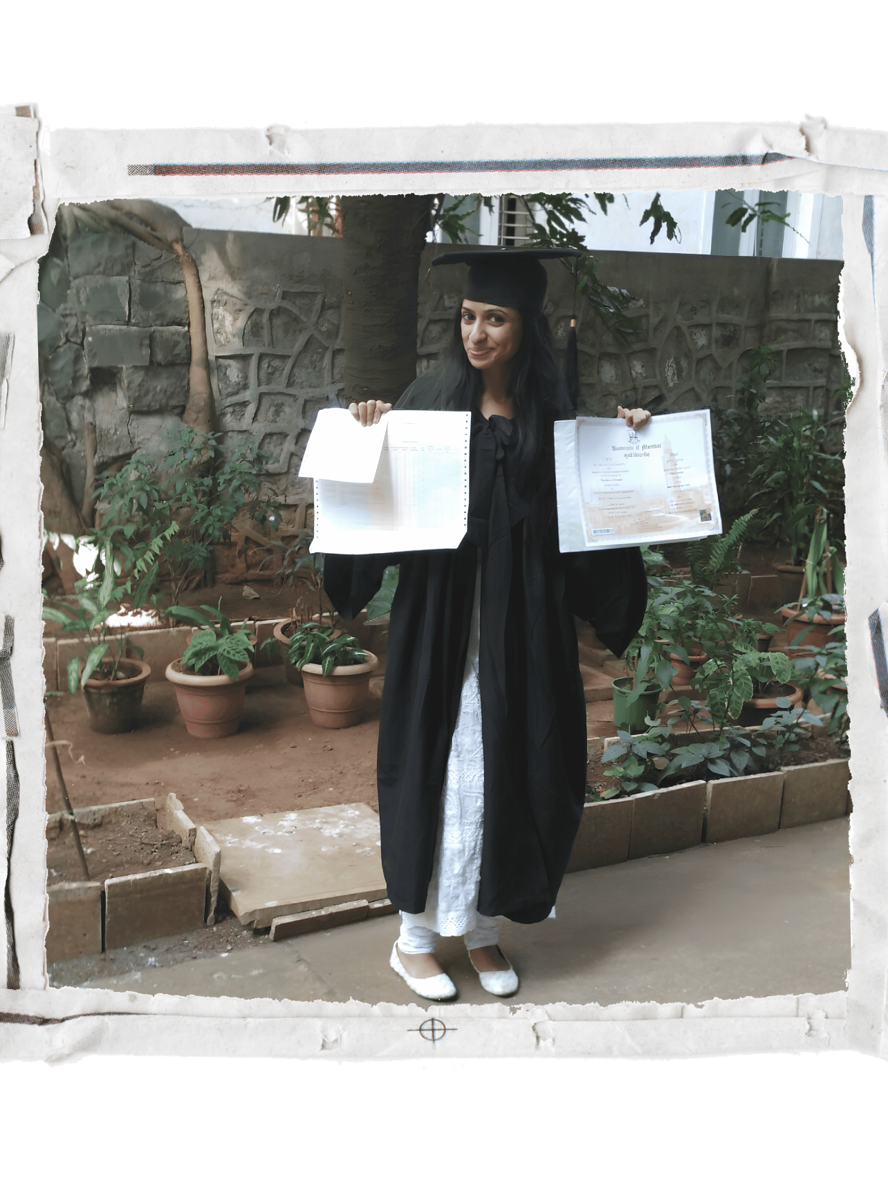 Neelam studying at Nirmala Niketan College